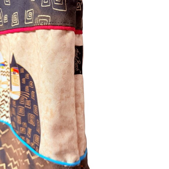 Laurel Burch Wild Cats Tote Bag Charm LB5340 Folklorica Retired Cat Lover Gift - Picture 5 of 16